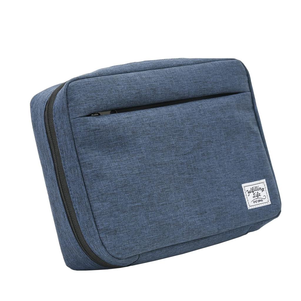 KING Travel Pouch Gadget Pouch Travel Business Trip Convenient Goods Storage Pouch for Mobile Devices Navy 825629 Mouse, Cables, A-LGP-NV