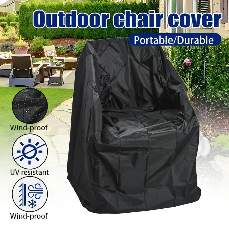Outdoor Garden Waterproof Chair Cover Patio Chair Protection Cover Rain Dustproof Sun-proof Stacked Furniture Protector Cover