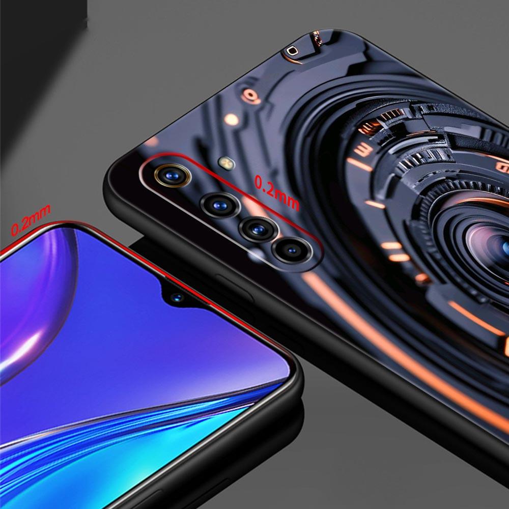 Retro Camera Case For Realme C67 C63 C55 C53 C35 C25 C21 GT 2 3 5 6 10 11 12 13 Pro Plus 5G Soft TPU Phone Cover Fundas Capa Bag