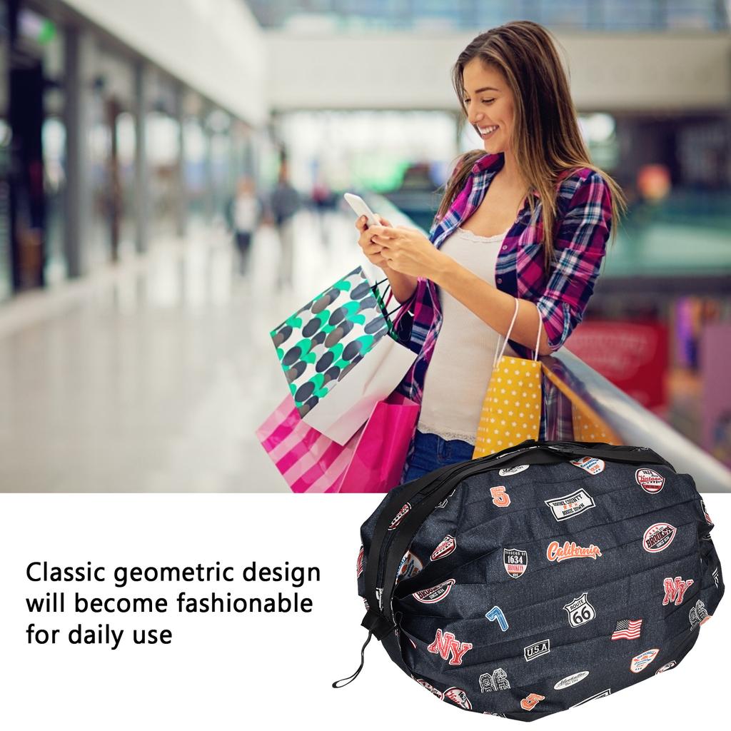 Stylish Shopping Backpacks Foldable Reusable Eco Friendly Grocery Bags for Shopping Travel