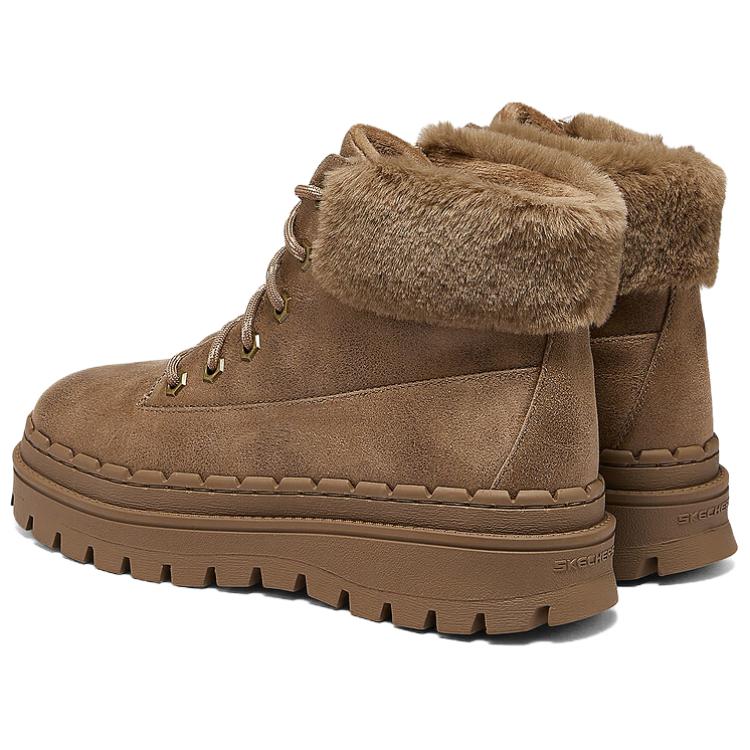 Skechers Modern Comfort Winter Fashion Comfortable Short Snow Boots Women boots Brown 169032-CSNT