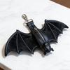 Zipper Halloween Bat Pendant Coin Purse Leather Bat Keychain  Backpack Accessory
