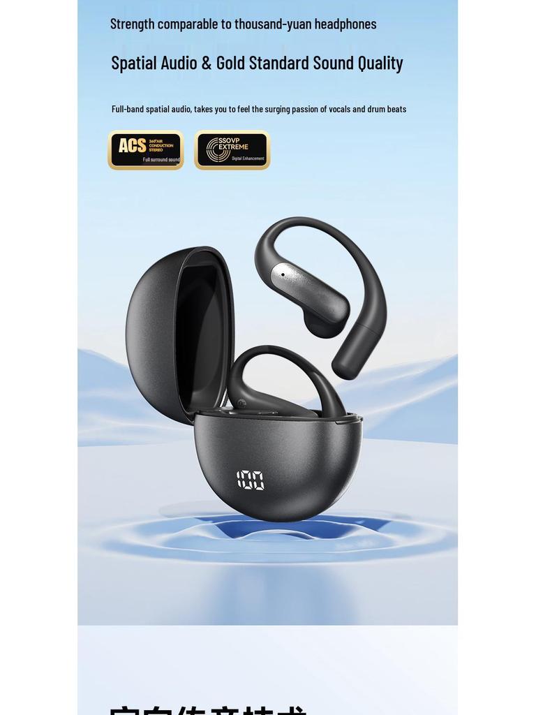 M118 AI Translation Bluetooth Earphones with Long Battery & Power Display - Semi-In-Ear & Over-Ear Design