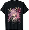 Tricou Goth Grunge Demon Fată Anime Waifu Horror Estetică Alt