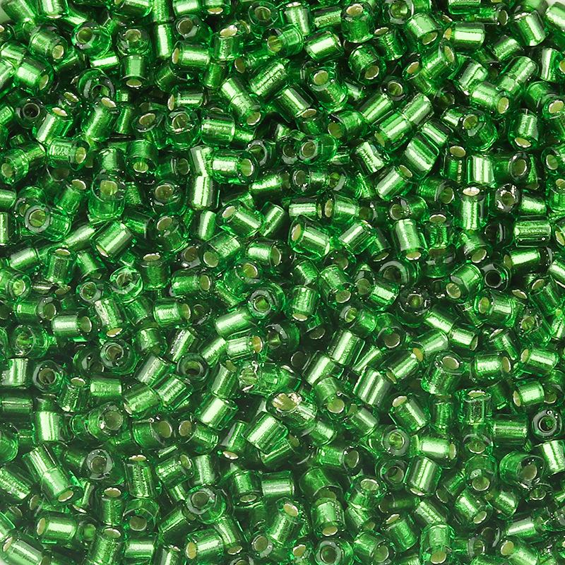 

Посеребренные 2,5 мм цветные стеклянные бусины-бисер для изготовления браслетов своими руками и проектов бисероплетения Diameter 2.5mm, Length 3mm, Hole 1mm, 50g/pack