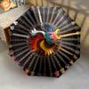1PC electric guitar Umbrella Portable Folding Umbrella Iron Frame Hole Bone Structure Outdoor Home Umbrella A14