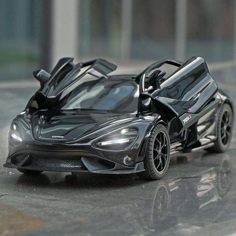 1/32 Mclaren 765LT Supercar Series Metal Alloy Diecast Model Car Fine Decorative Ornaments DIY Self Designed Gifts for Boyfriend