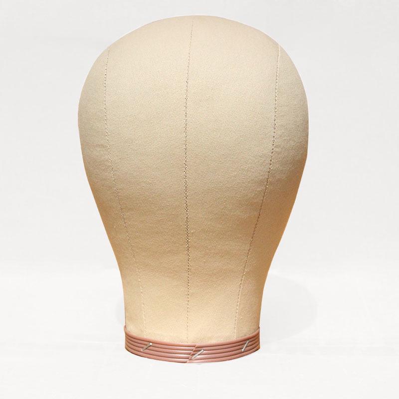 Cork Canvas Mannequin Head Stand for Wig Styling and Display