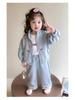 Meng Tang Tang Mädchen Frühlings-Kapuzenpullover-Set: 2026 Neues zweiteiliges Outfit im koreanischen Stil