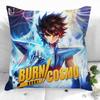 New Custom Saint Seiya Pillowcases Printed Square Pillowcase Home Decorative Zipper Pillow Cover 35X35Cm40X40Cm(One Side)