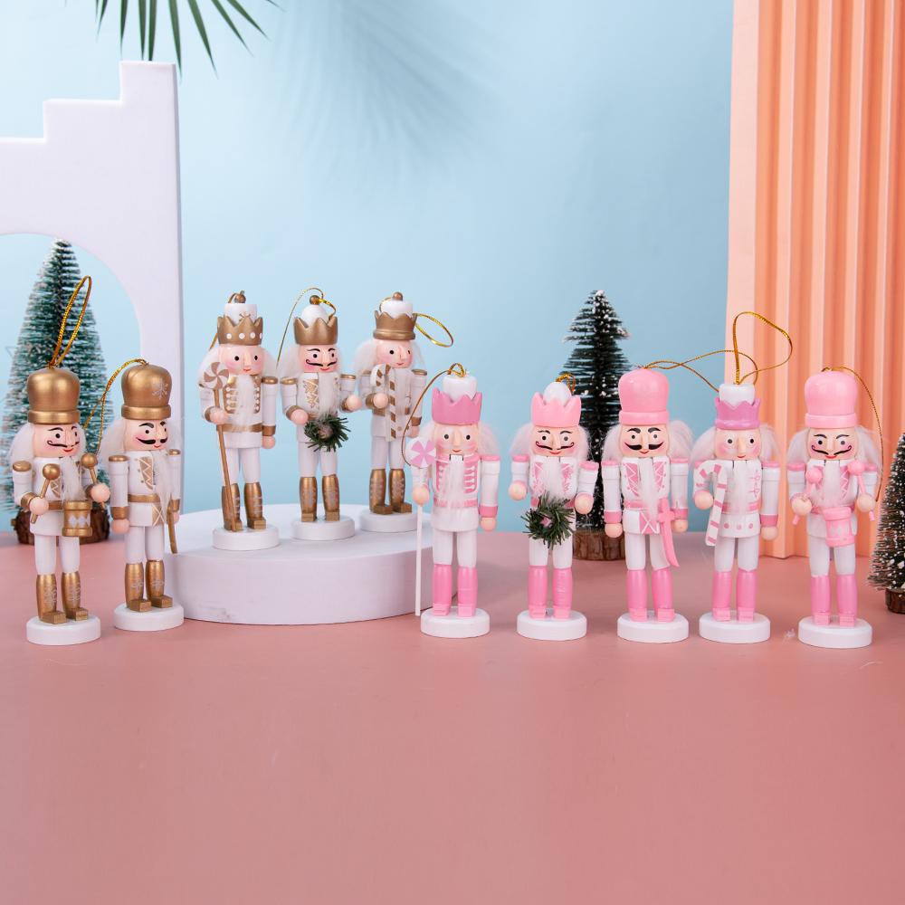 Rosa & Weiß Süßigkeiten Nussknacker Schmuckset