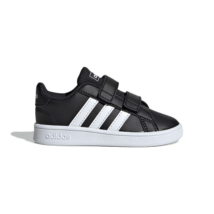 Adidas Grand Court Infant Black White Baby Sneakers Core-Black Cloud-White EF0117