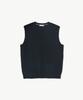 Stco Diems Soft Touch Notched Neck Knit Vest_Black (Classic Fit)_Dkvxa01Csb