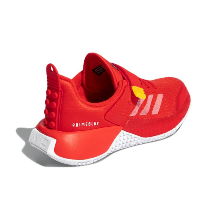 adidas Klassische Sport LEGO Kollaboration Rutschfest Niedrig geschnitten Laufschuhe für Kinder Rot Kinder H01504