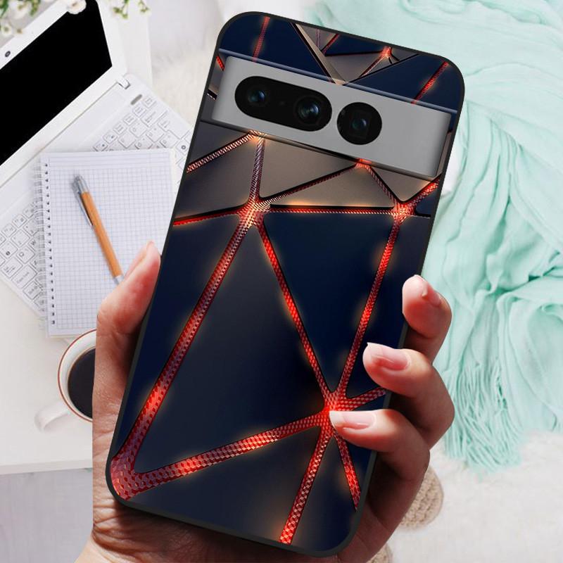

Чехол для Google Pixel 7 Pro Силиконовый Расписной Мягкий Черный Чехол для Google Pixel 7 Pro 7A Fundas для Googe Pixel7 7Pro TPU Coque Pixel 7 Pro