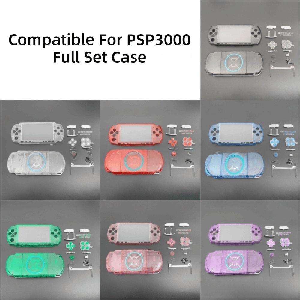 Full Set Replacement Cover Transparent Full Cover Full Housing Shell for PSP3000 03 Version