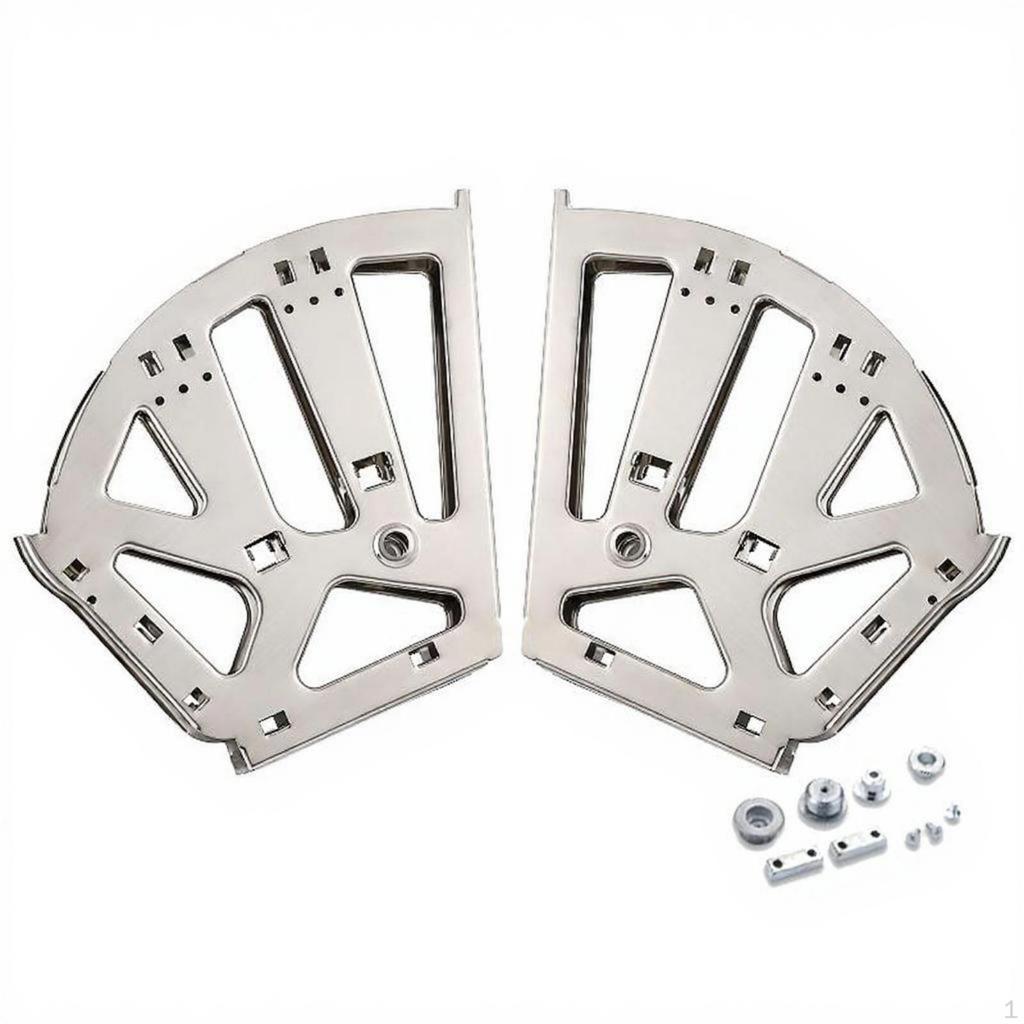 Rotating Shoe Rack Hardware, 2 Tier, Metal, Flip Cabinet Fittings, Easy Installation, Entryway