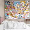 LankyBox Print Tapestry, Backdrop, Easy Setup, Ideal for Bedroom, Office & Living Room, with Aesthetic Wall Hanging Decor.