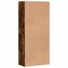 Shoe Cabinet Smoked Oak 80 x 39 x 178 cm Wood Based Material