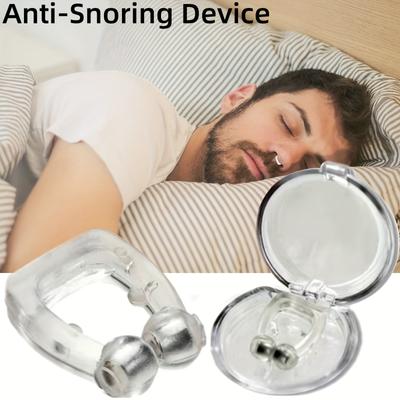 1pc/2pcs Magnetic Anti-Snoring Nose Clip, Improve Sleep Quality & Easily Breathe At Night With A Compact Device & Case