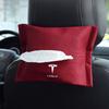 Auto-Taschentuchbox-Halter Leder Auto-Armlehnen-Serviettenbox Sonnenblenden-Rücksitz-Tasche für Model 3 Model S X Y Roadster Zubehör
