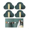 4 Pieces Multifunction Storage Hooks Self Flexible Stable Hanging Organizer for Bathroom Bags