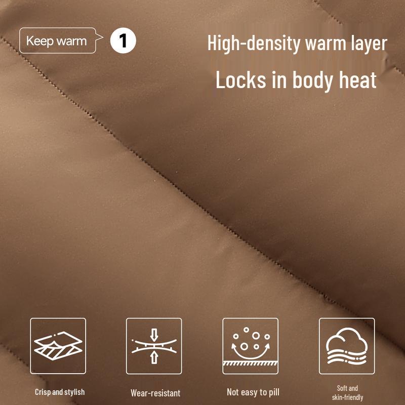 MINISO Men's American Casual Hooded Puffer Jacket