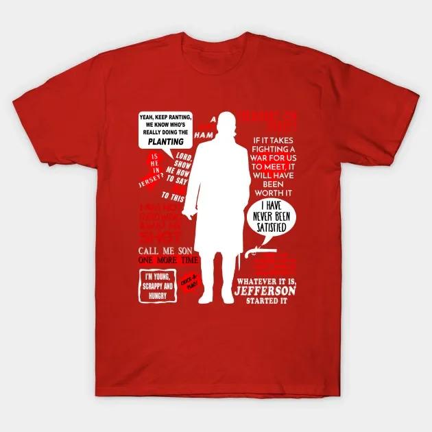 

Alexander Hamilton Quotes TShirt 100 Cotton ONeck Summer Short Sleeve Casual Mens Tshirt Size S3XL S