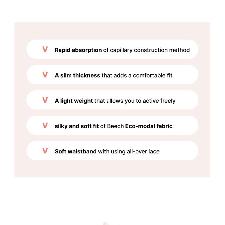 [Remuse] pum Hiphugger Lady, bragas urinarias para incontinencia a prueba de fugas, ropa interior urinaria suave y transpirable transpirable para mujer