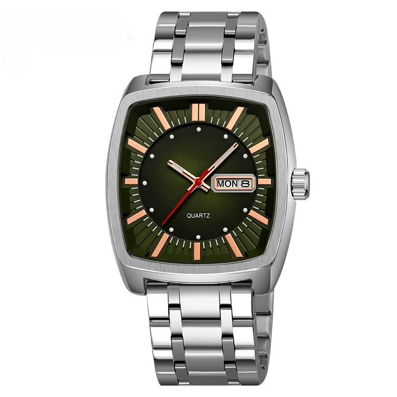 Mens Watches Quartz Movement Waterproof Wristwatches Date Week Display Male Clock