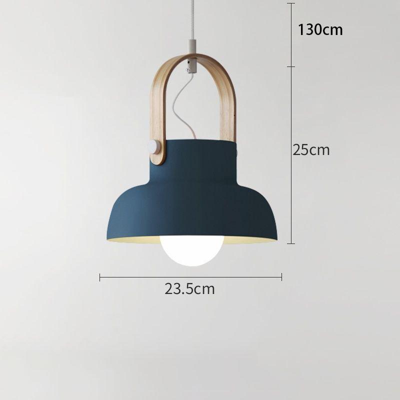 Nordic style lamps Personality creative Macaron bedroom bar cafe Modern simple three-head dining room chandelier