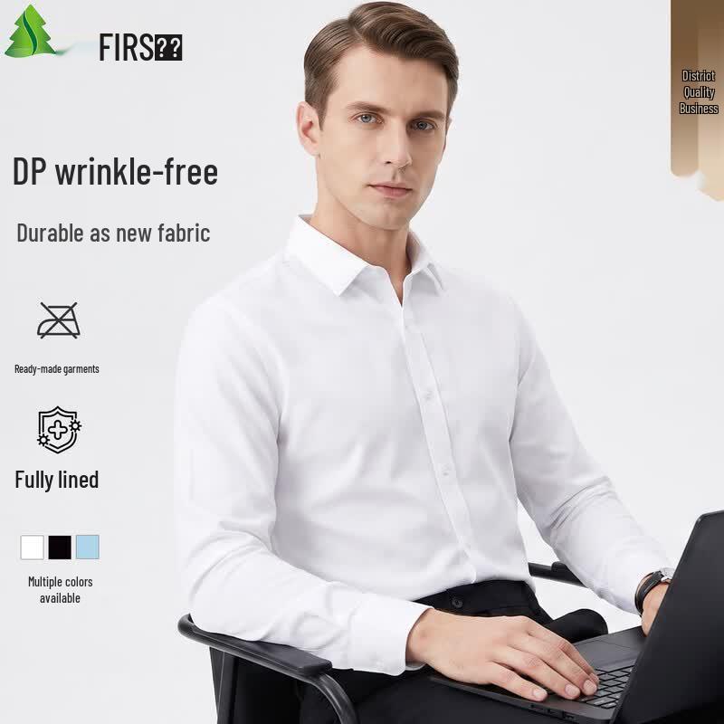 Shanshan Men s Long Sleeve Non-Iron Business Cotton Shirt 40