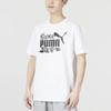 Puma Letter Logo Print Short Sleeve Outdoor Sports T-Shirt Men Tops White 676697-02