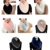 Winter Harajuku Scarf Fashion Plush Scarf Women Outdoor Long Plush Neck Warmer