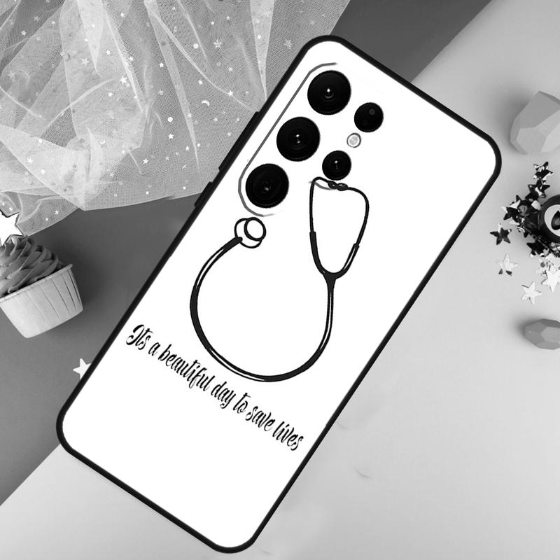 Doctor Nurse Medical Medicine Phone Case For Samsung Galaxy S25 S26 Ultra S21 S20 S22 S23 Ultra S10 Plus S24 FE Cover Coque