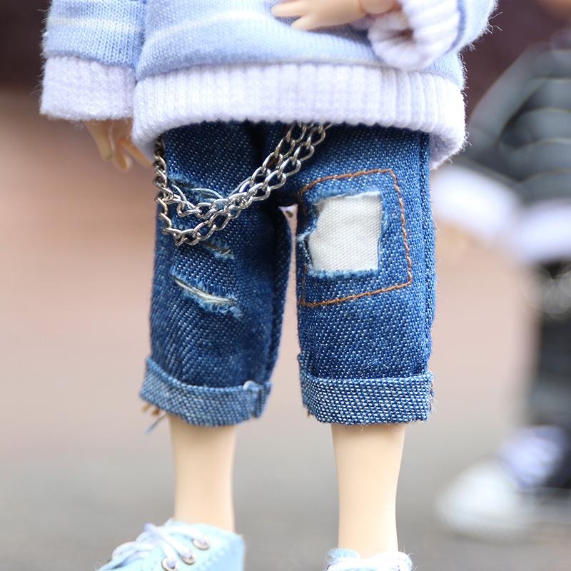 ob11 Baby Clothes For Baby Chain Jeans Pants Liquor Bar And Jeans Furniture For Dolls 1/12 Cool Anime High Quality Toy Accessoriess