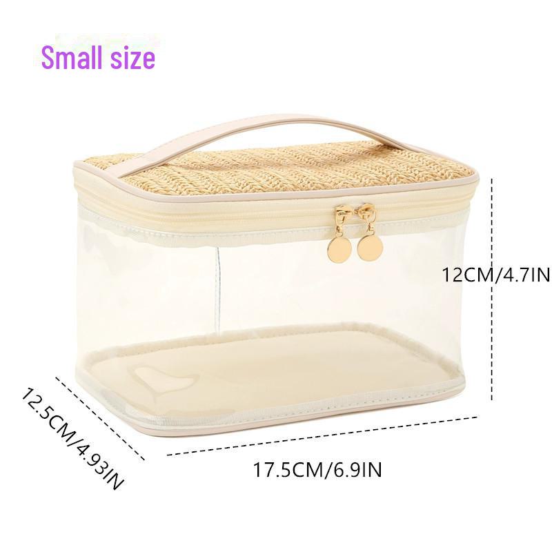 2024 Portable Large-Capacity PVC Travel Toiletry & Cosmetic Bag with Chic Fragrance Design