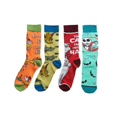 Calzini da Uomo in Cotone Cartoon Animale Natale 2023 - Stile Trendy per Tutte le Stagioni