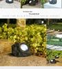 Solar LED Spotlight Outdoor Garden Lawn Decoration with Light Control