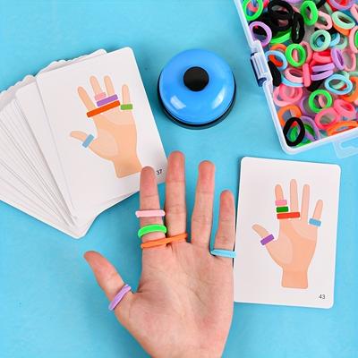 Gra planszowa dla dzieci Finger Ring Dopasowywanie kolorów zabawki Interaktywne gry imprezowe Koordynacja ręka-oko Sensoryczne zabawki edukacyjne dla dziecka