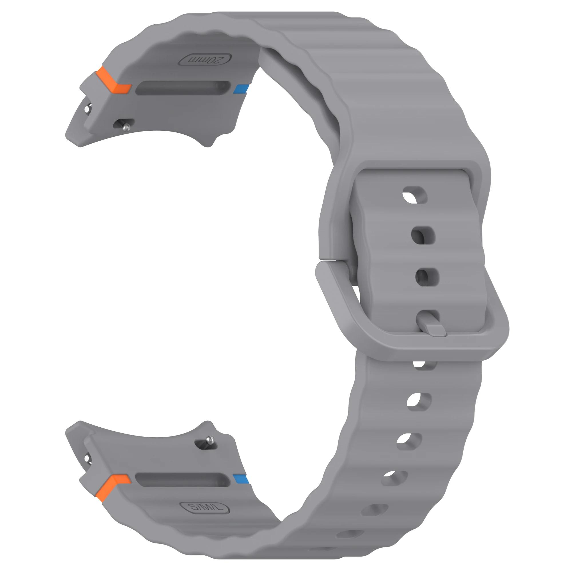 

Ремешок для Samsung Galaxy watch 7/FE/5 Pro/6/4 classic 44 мм 40 мм силиконовый спортивный ремешок-браслет correa Galaxy watch 7 ремешок Galaxy Watch 7 44mm