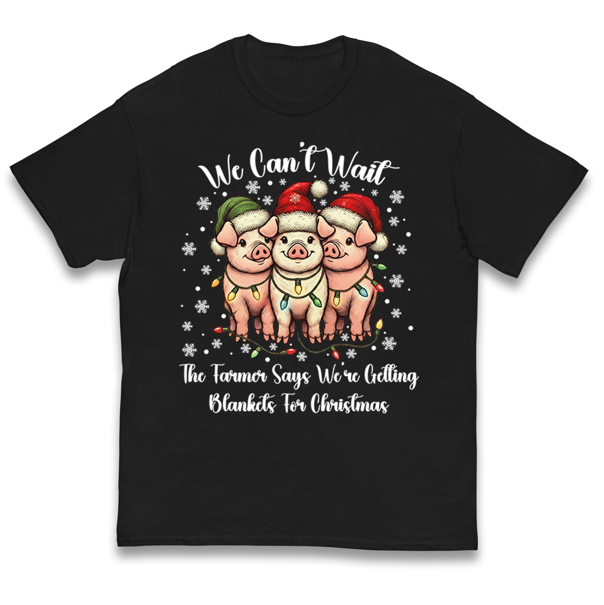 Three Pigs Christmas Kids T Shirt 160