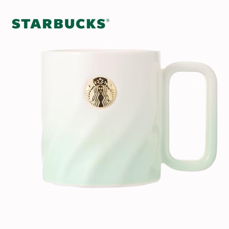 Кружка Starbucks Мятно-зеленая с значком 390 мл