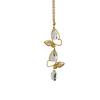 Sun Catcher Butterfly Crystal Hanging Ornament Iron Metal Frame with Gold-Plated Finish Light