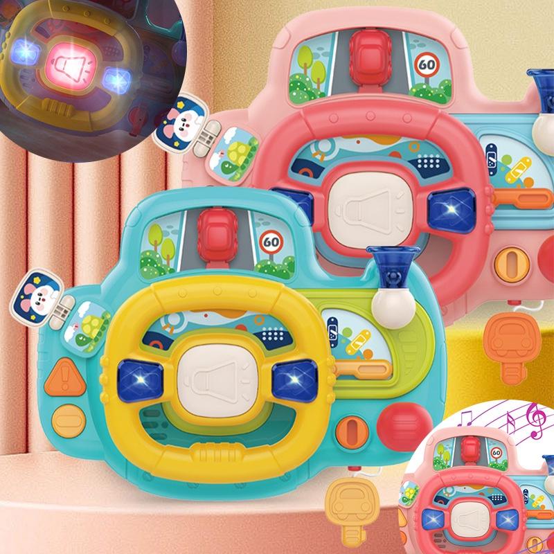Multi-functional Children's Toy Steering Wheel With Lights And Music By Huang Er