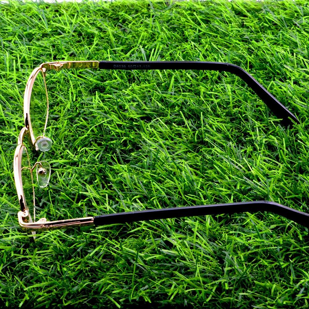 Business Titanium Alloy Rectangle Simple Style Hinge Exquisite Temples Anti-fatigue Reading Glasses +0.75 To +4