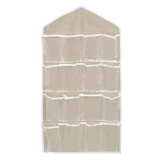 16 Pockets Clear Over Door Hanging Bag Shoe Rack Hanger Storage Organizer