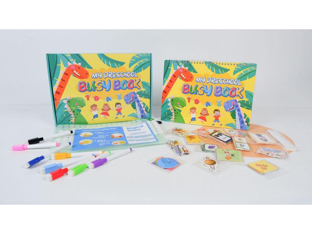 Children's Interactive Educational Quiet Book: Tear, Paste, and Puzzle Activities