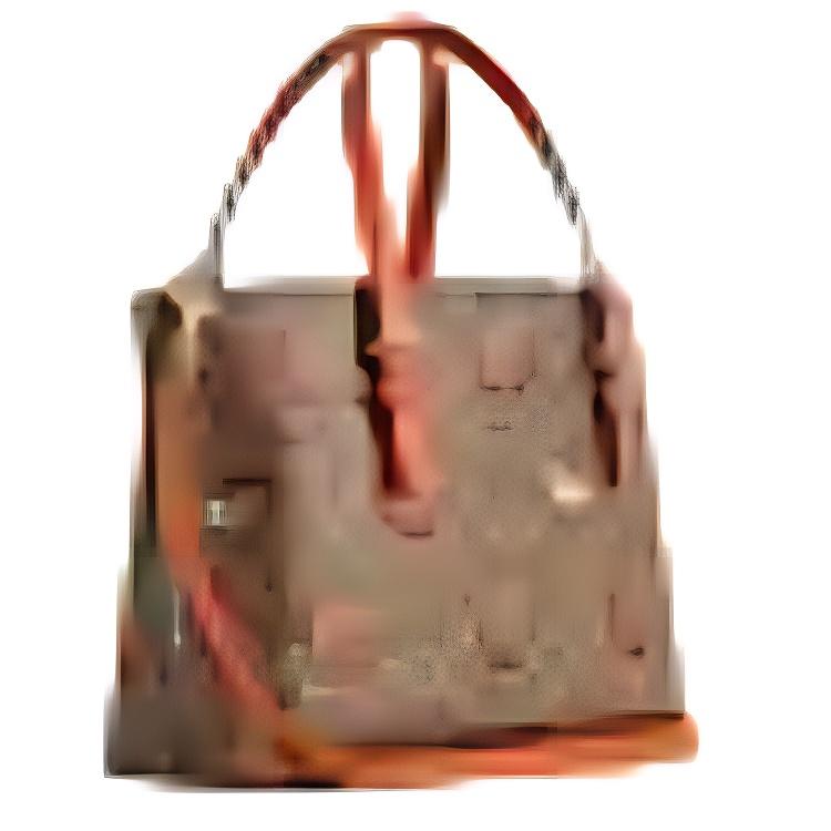 Coach Borsa Tote in Tela Signature Marrone con Stampa di Frutta Arancione e Tracolla Staccabile per Uso Quotidiano e da Viaggio