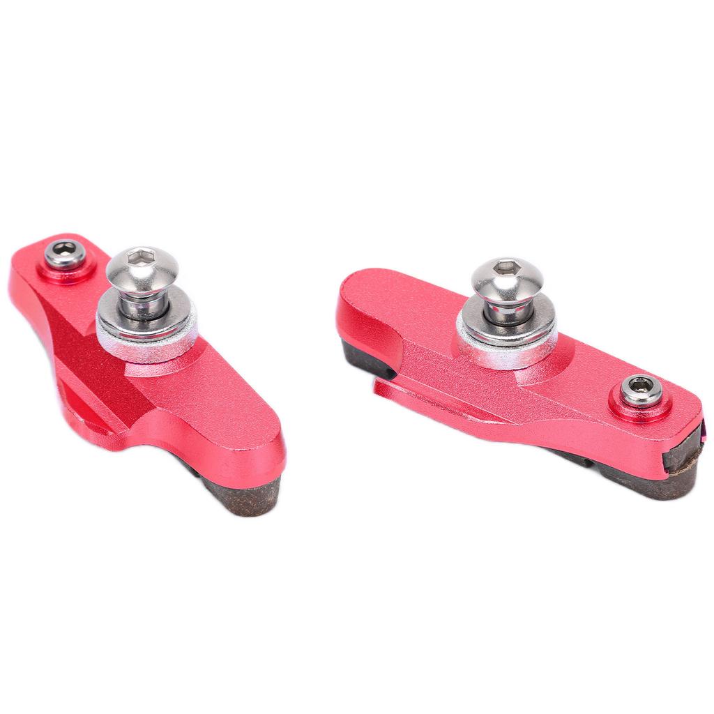 CANSUCC 2pcs Bike Brake Pads Professional Mountain and Road Bicycle V Brake PadsRed